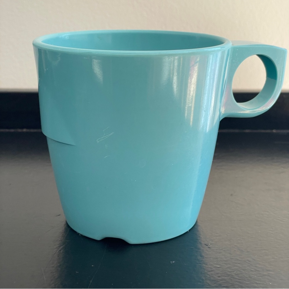 MAPLEX Melamine (MELMAC) turquoise vintage stackable cup